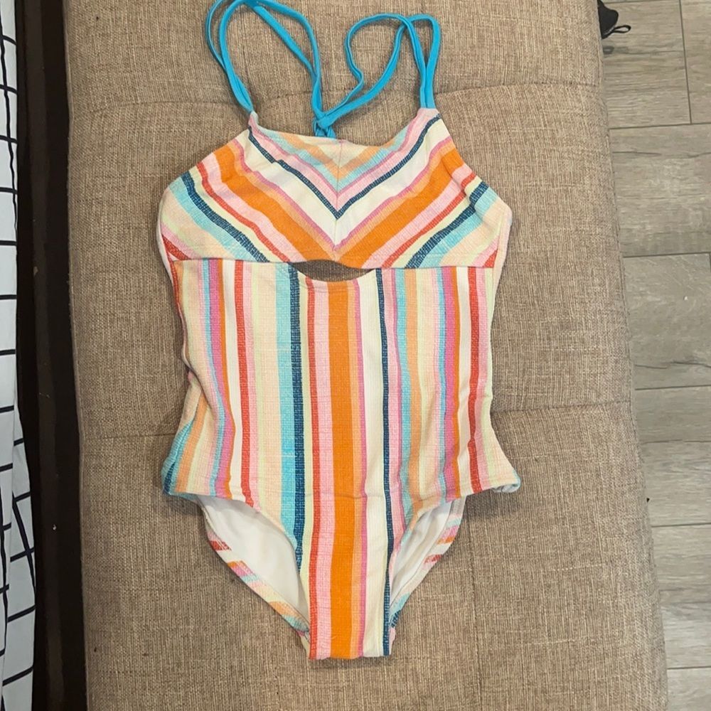 Striped  swimsuit